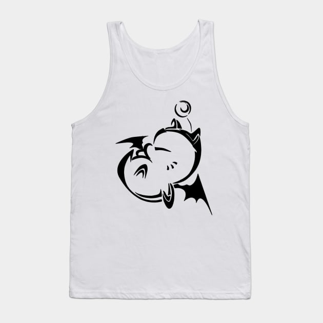 Moogle outline Tank Top by DRKNT